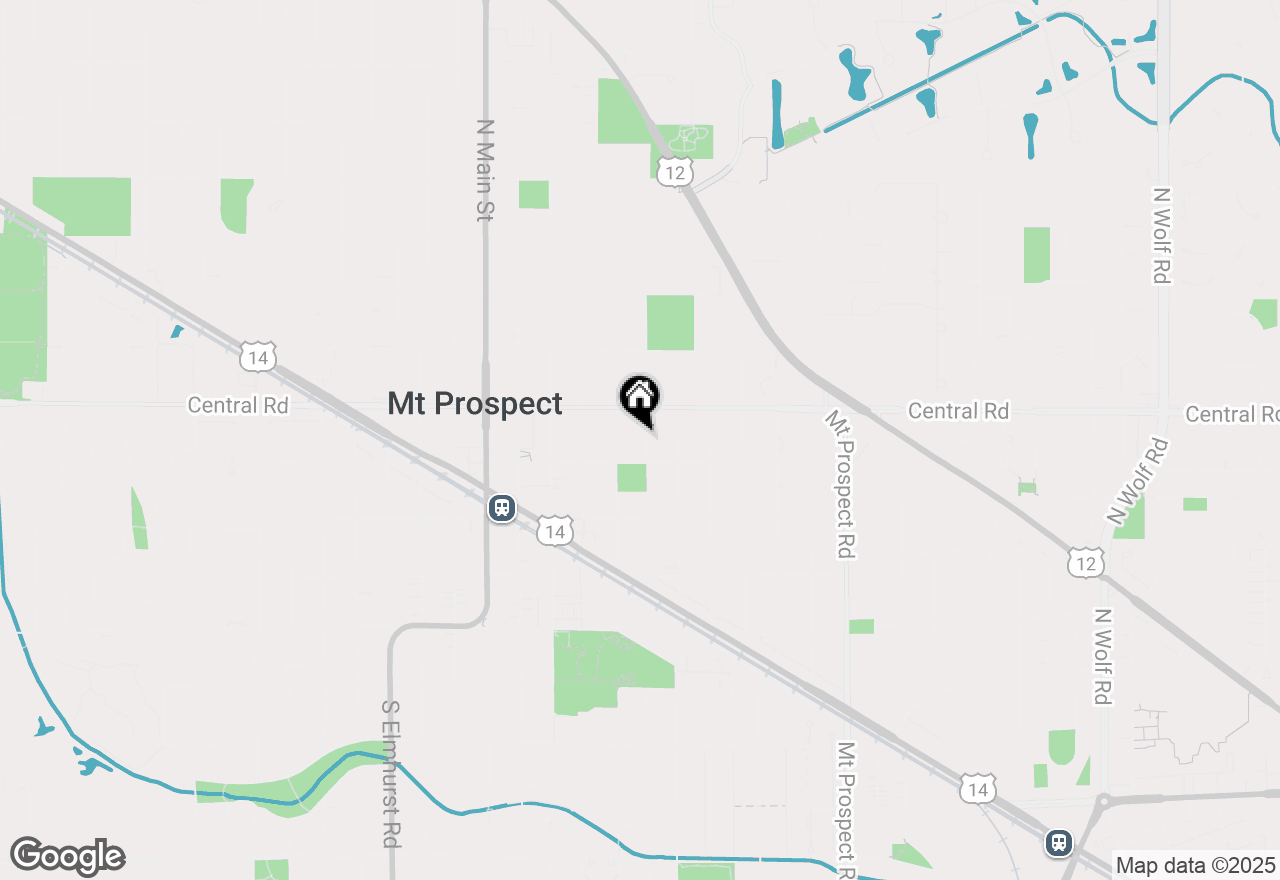 Map of 14 S Owen Street, Mount Prospect, IL 60056