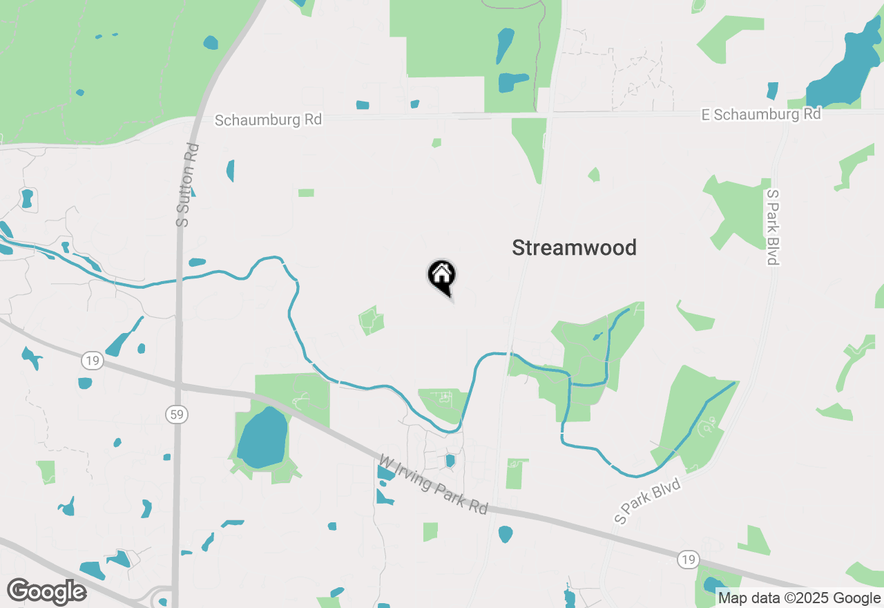 Map of 62 Washington Avenue, Streamwood, IL 60107