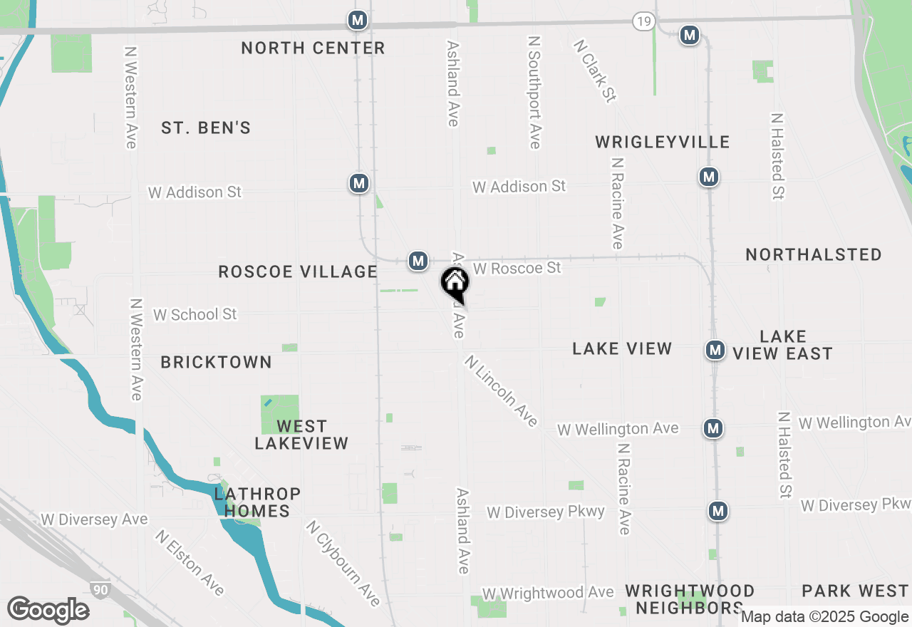 Map of 1601 W School Street #702, Chicago, IL 60657