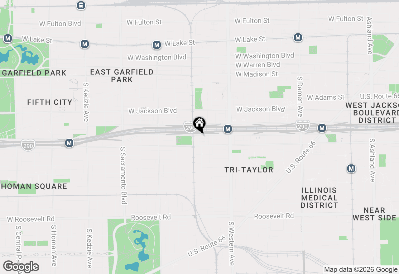 Map of 2545 W Congress Parkway #1W, Chicago, IL 60612