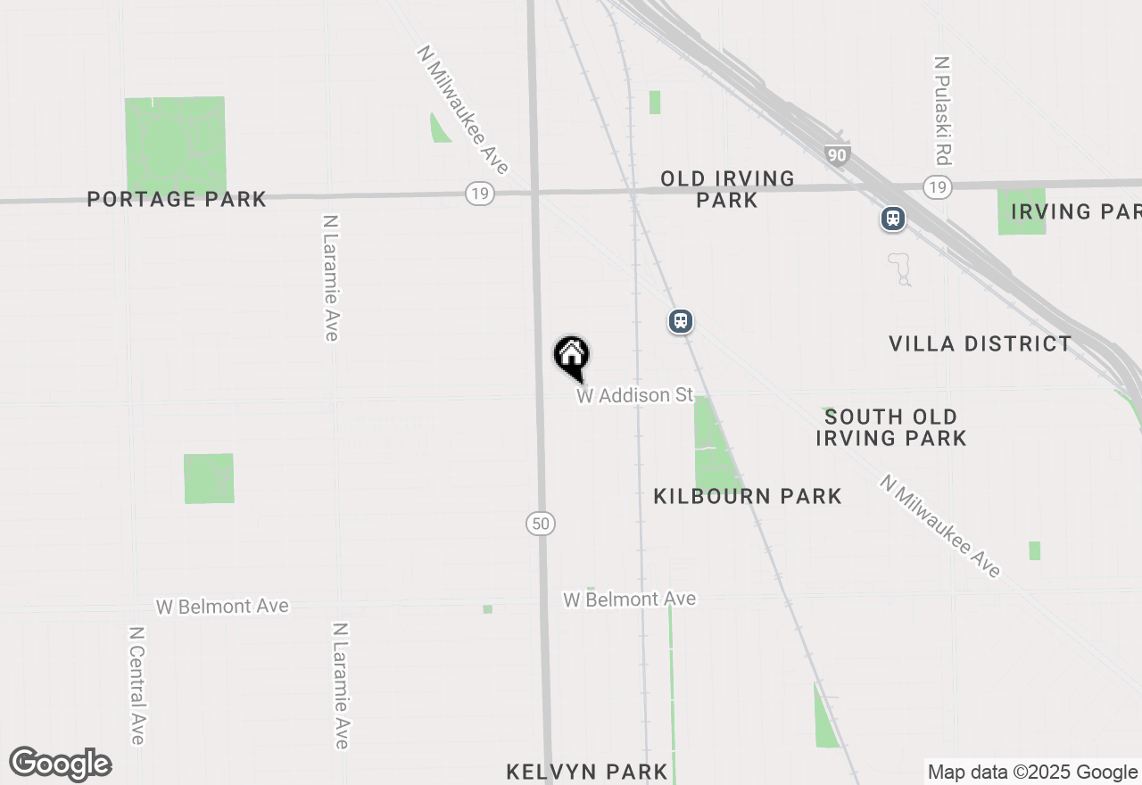 Map of 4720 W Addison Street #BASEMENT, Chicago, IL 60641
