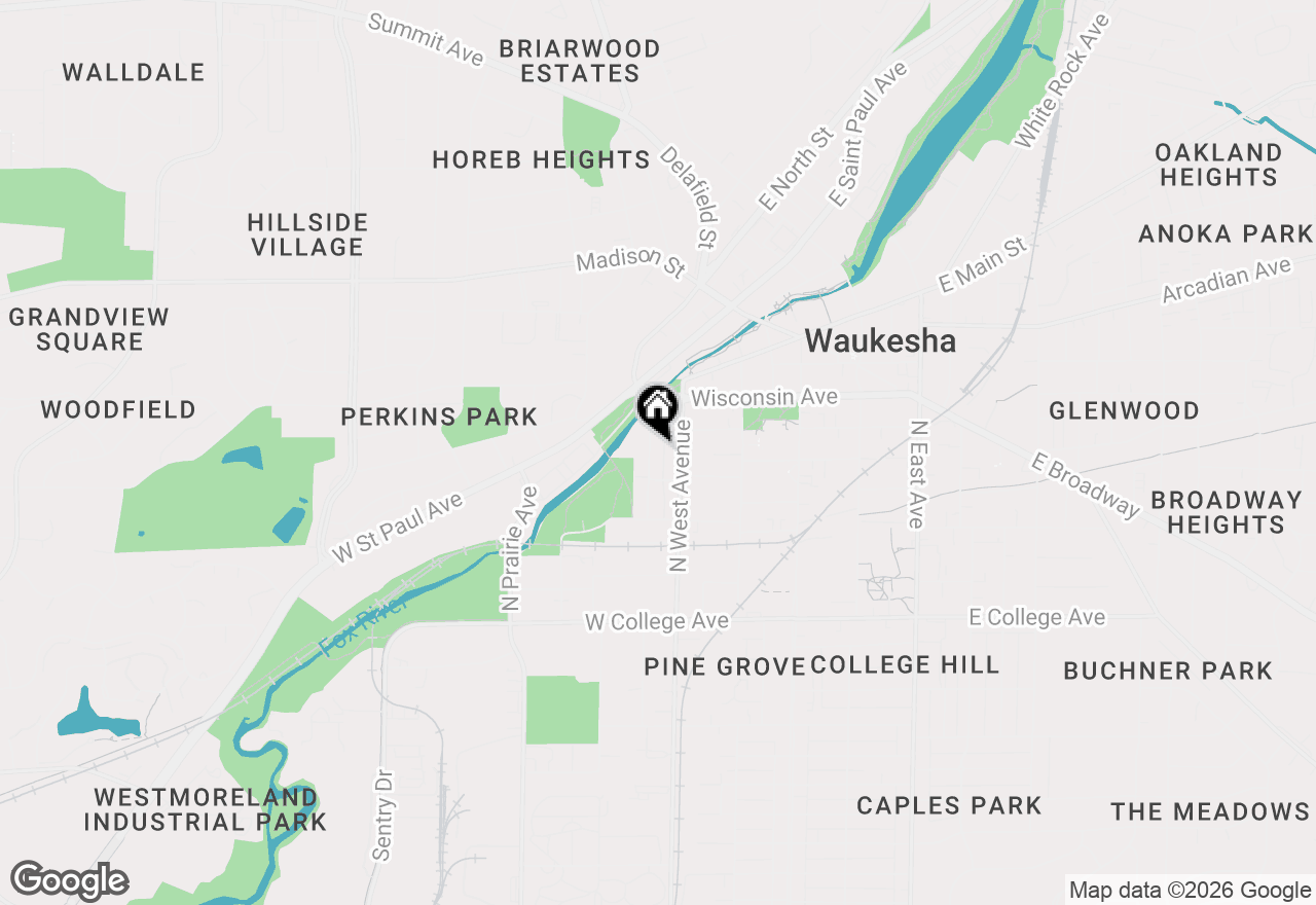 Map of 505 Bethesda Ct, Waukesha, WI 53186
