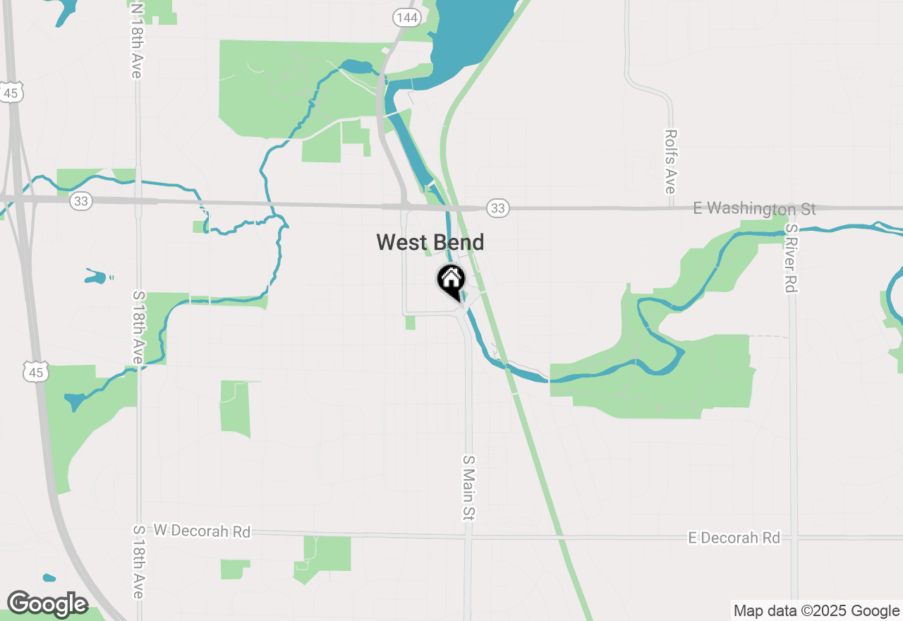 Map of 160 S Main St, West Bend, WI 53095