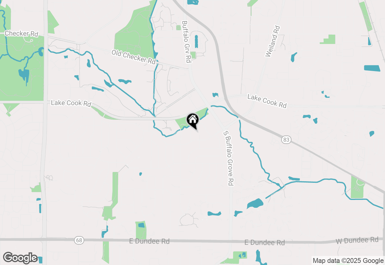 Map of 36 Crestview Terrace, Buffalo Grove, IL 60089