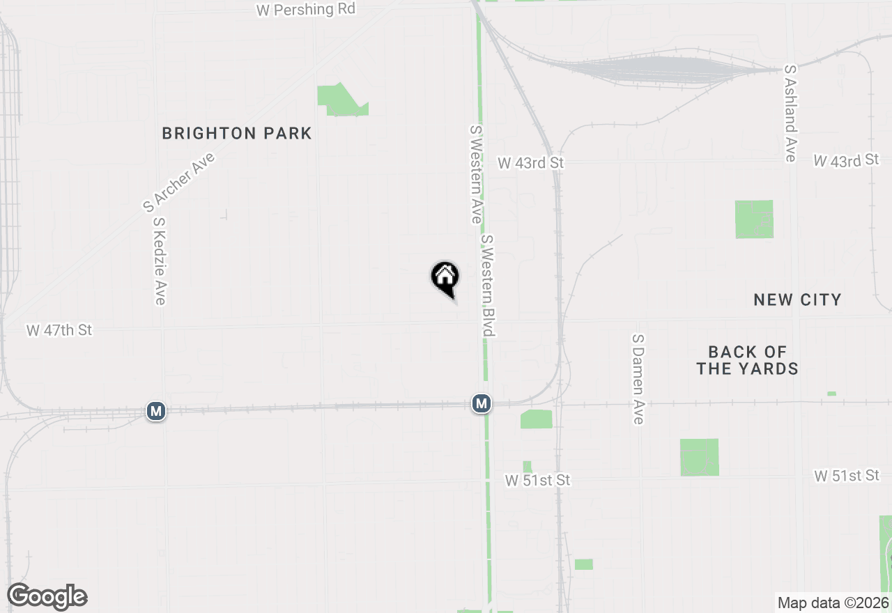 Map of 2453 W 46th Place #1, Chicago, IL 60632