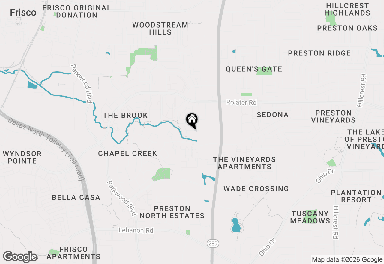 Map of 6887 Tranquility Court, Frisco, TX 75034
