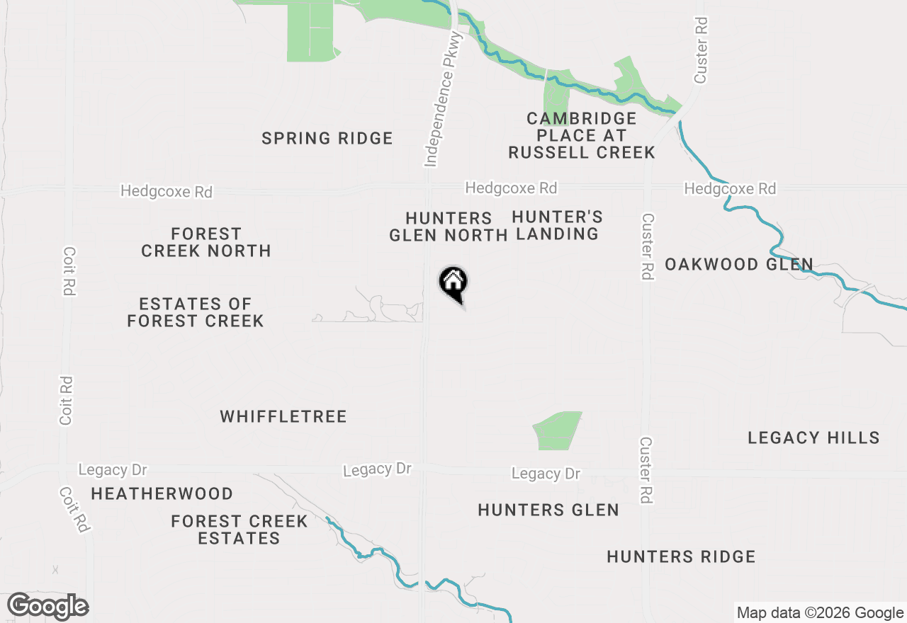 Map of 2809 Roper Drive, Plano, TX 75025