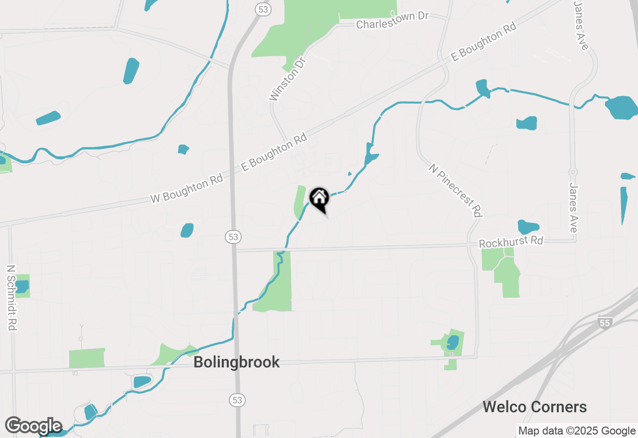 Map of 220 Falcon Ridge Way, Bolingbrook, IL 60440