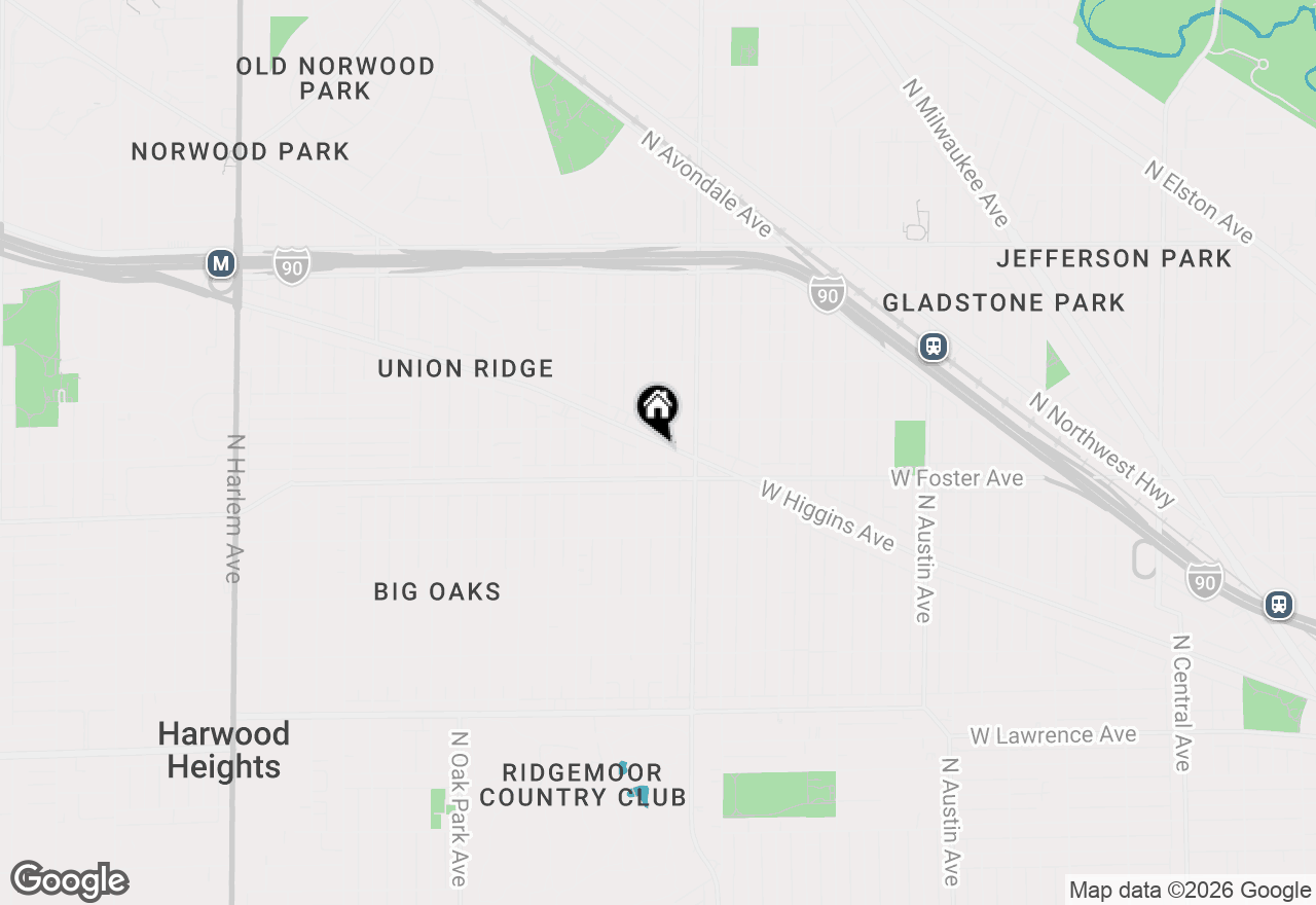 Map of 6441 W Higgins Avenue #3W, Chicago, IL 60656