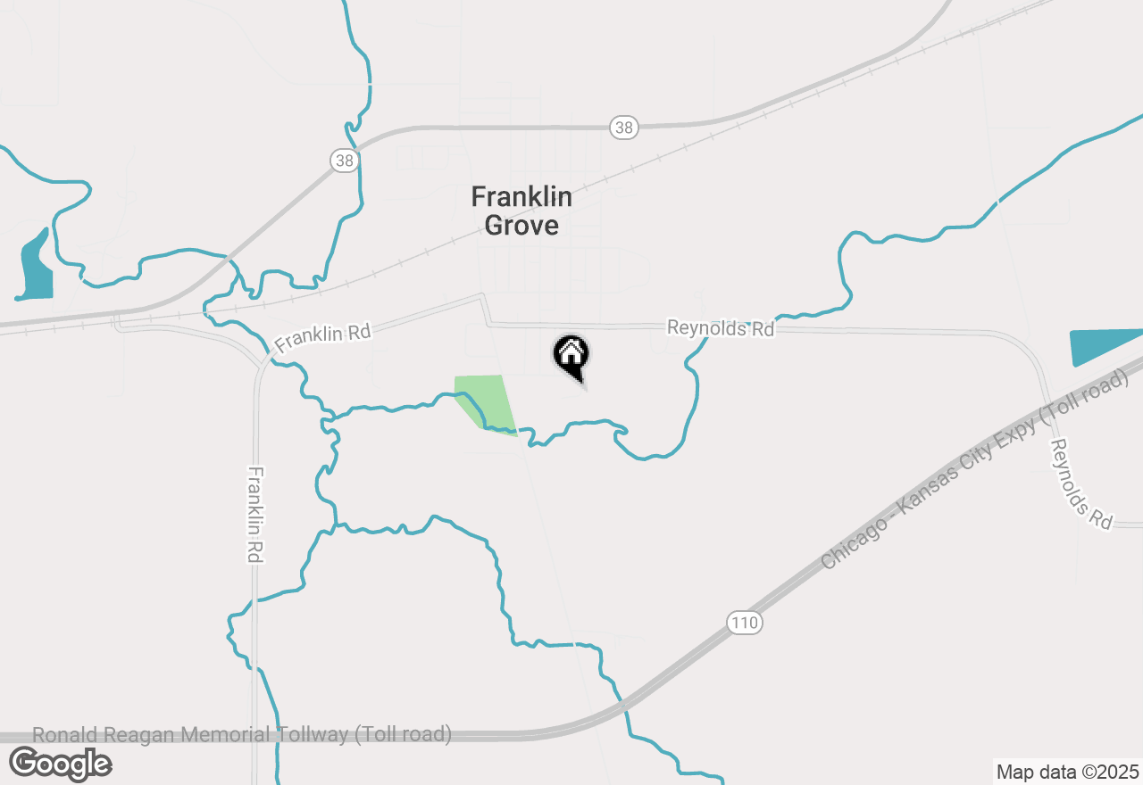 Map of 128 E Brown Street, Franklin Grove, IL 61031