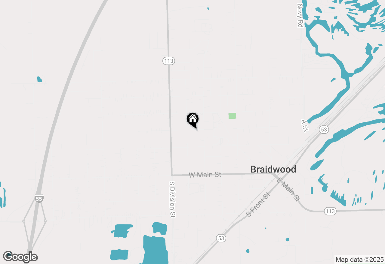 Map of 395 W 2nd Street, Braidwood, IL 60408