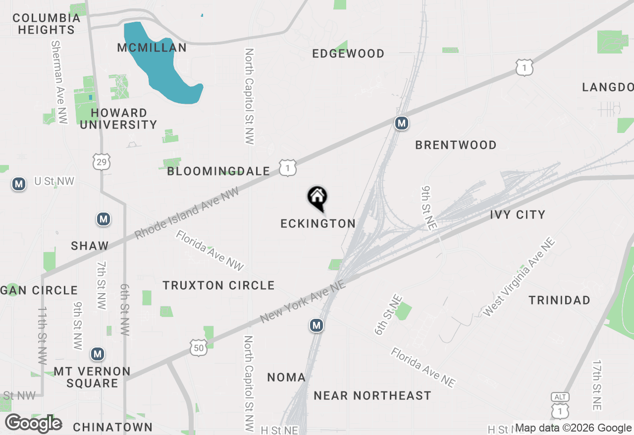 Map of 1813 2nd Street Ne, Washington, DC 20002