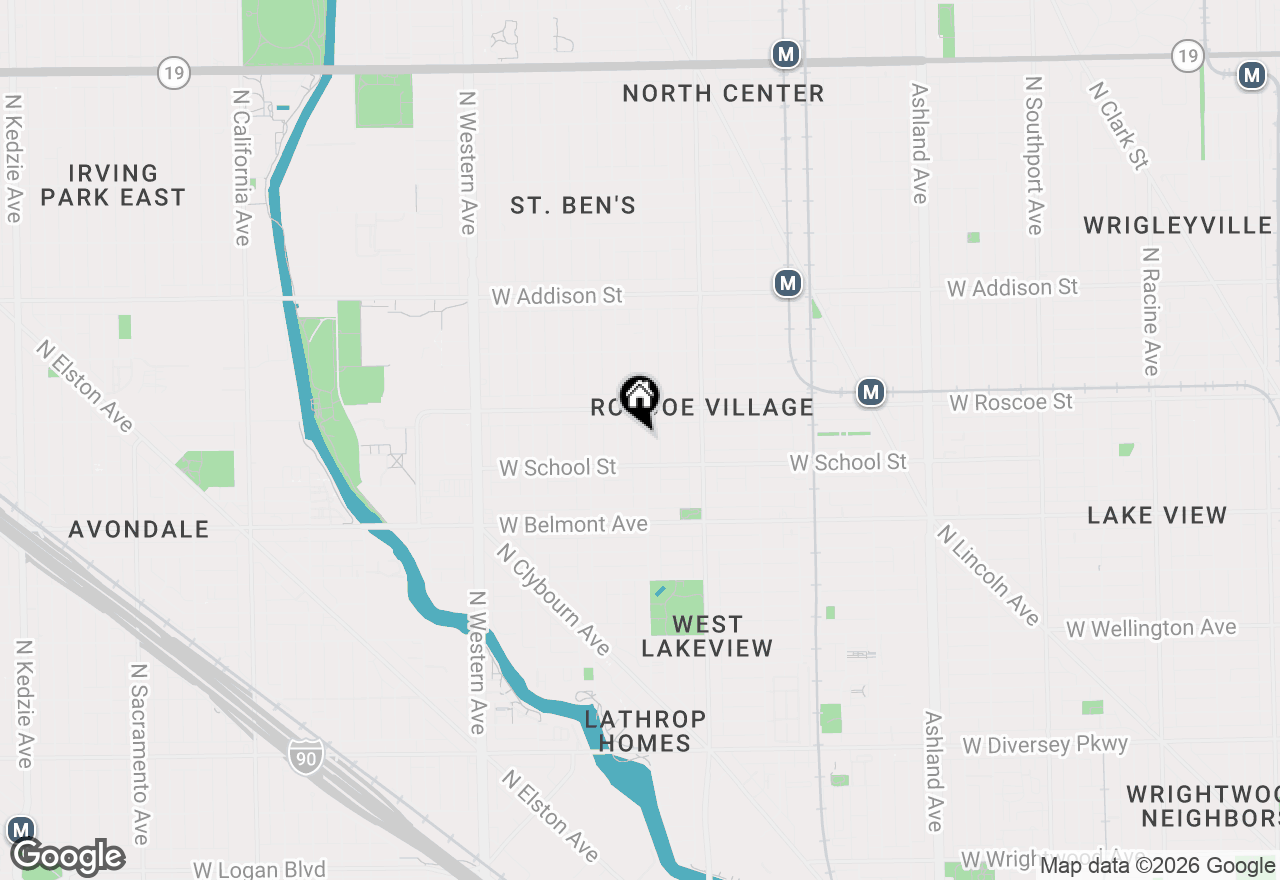 Map of 3324 N Hoyne Avenue #1, Chicago, IL 60618