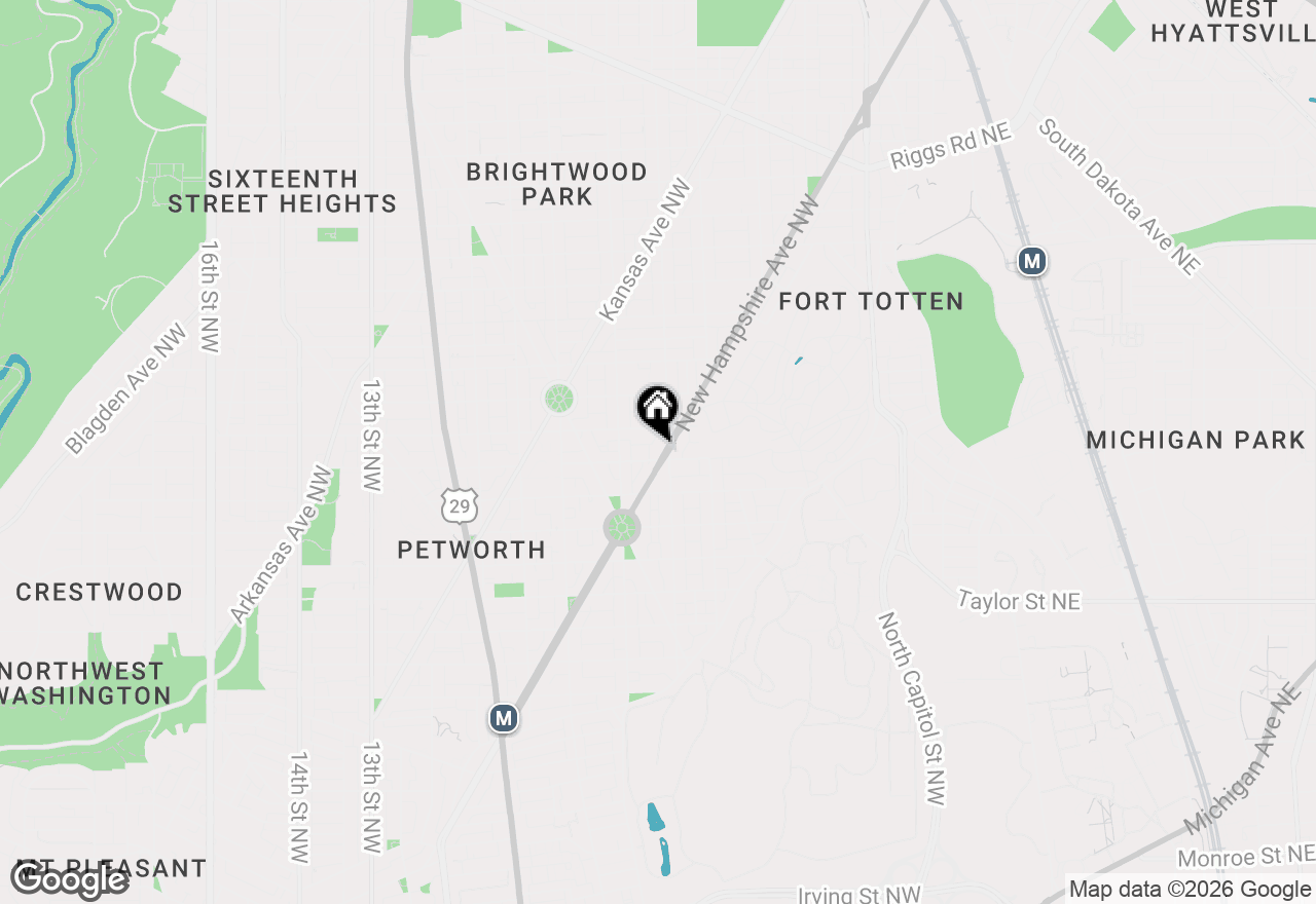 Map of 4504 New Hampshire Avenue Nw, Washington, DC 20011