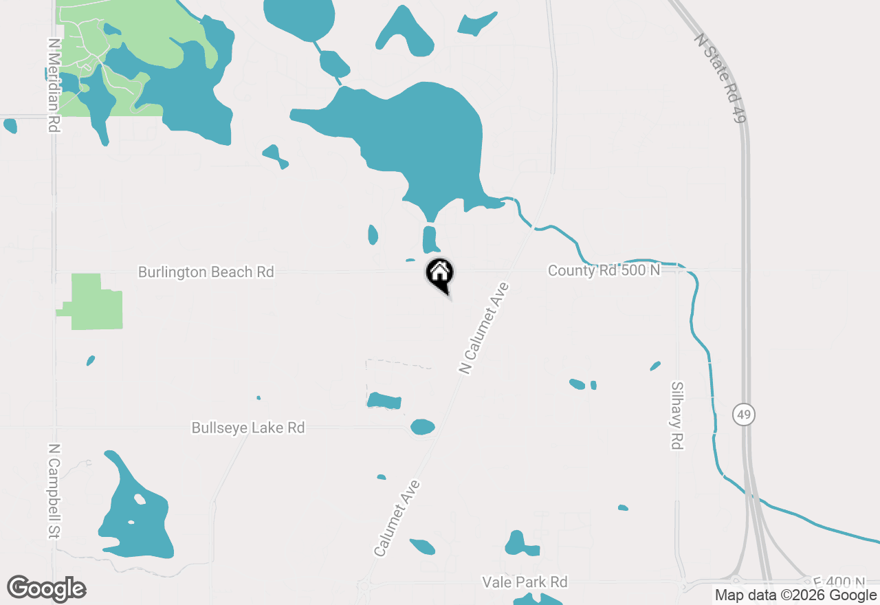 Map of 4117 Wildwood Road, Valparaiso, IN 46383