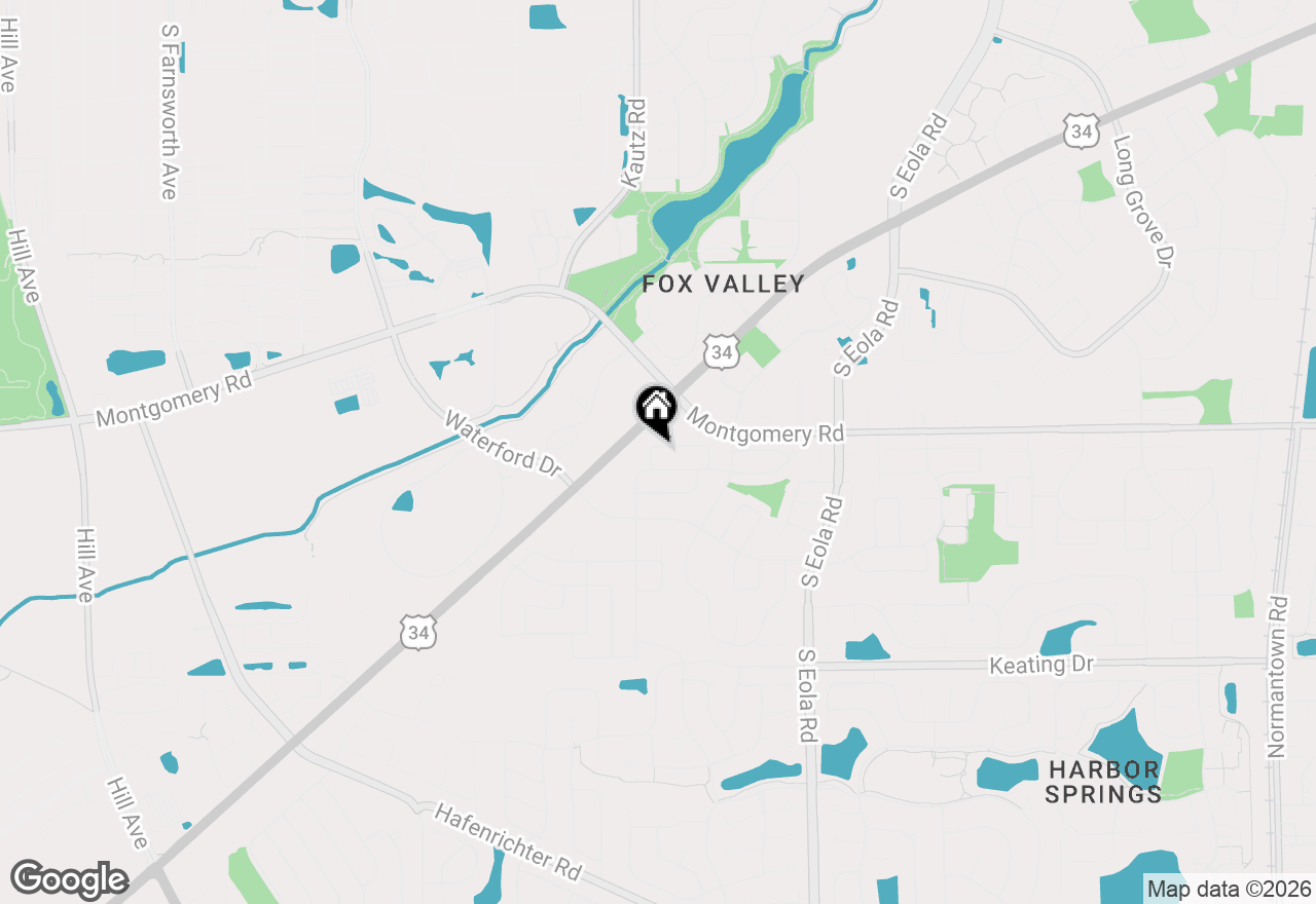 Map of 2225 Highfield Lane, Aurora, IL 60504
