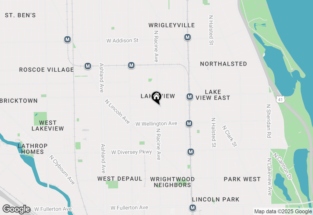 Map of 3108 N Racine Avenue #3, Chicago, IL 60657