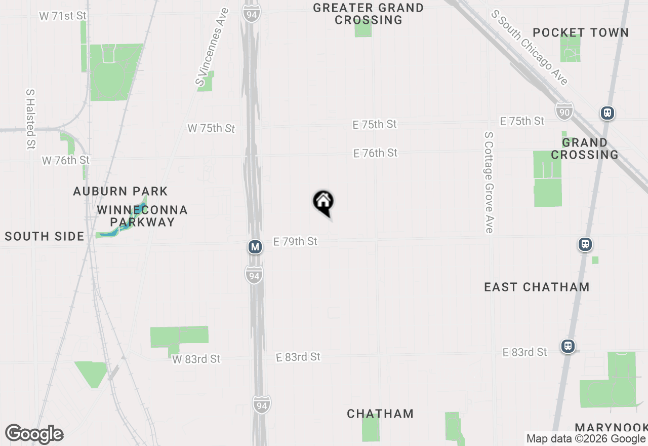 Map of 7823 S Indiana Avenue, Chicago, IL 60619