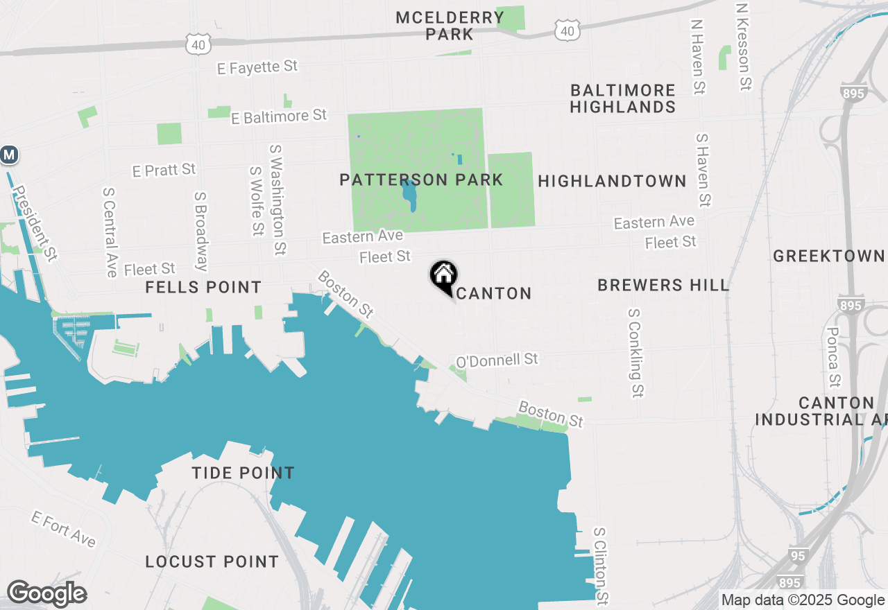 Map of 806 S Lakewood Avenue, Baltimore, MD 21224