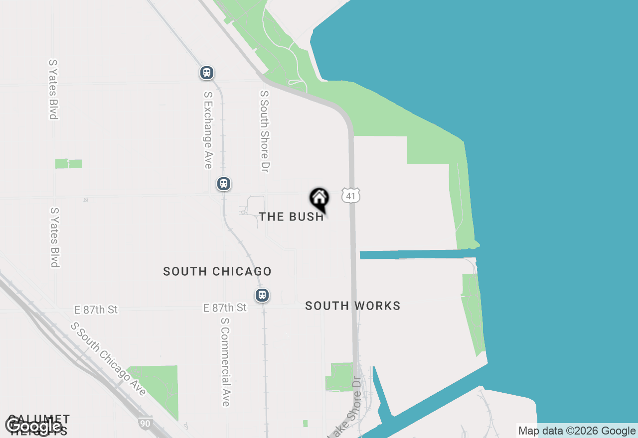 Map of 8360 S Mackinaw Avenue #1F, Chicago, IL 60617