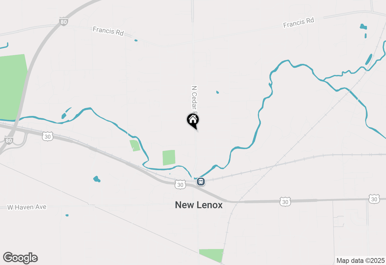 Map of 719 N Cedar Road, New Lenox, IL 60451