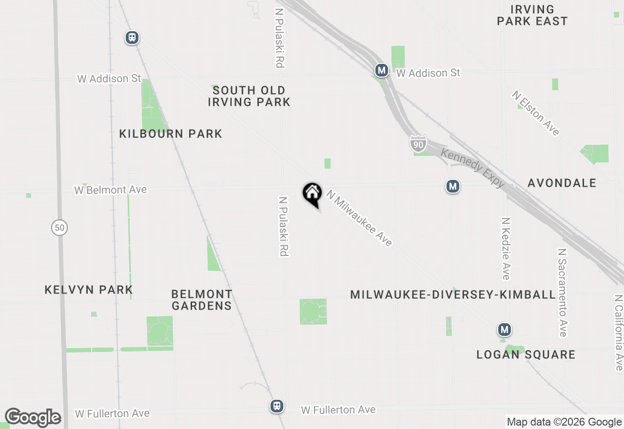 Map of 3080 N Davlin Court #1, Chicago, IL 60618
