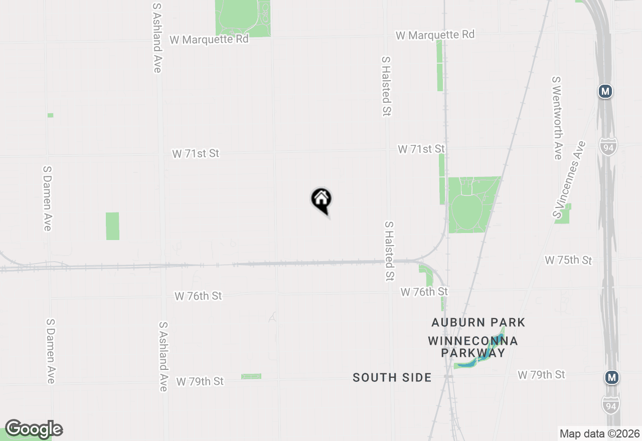 Map of 7327 S Carpenter Street, Chicago, IL 60621