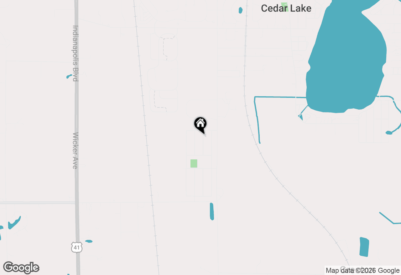 Map of 14720 Euclid Street, Cedar Lake, IN 46303