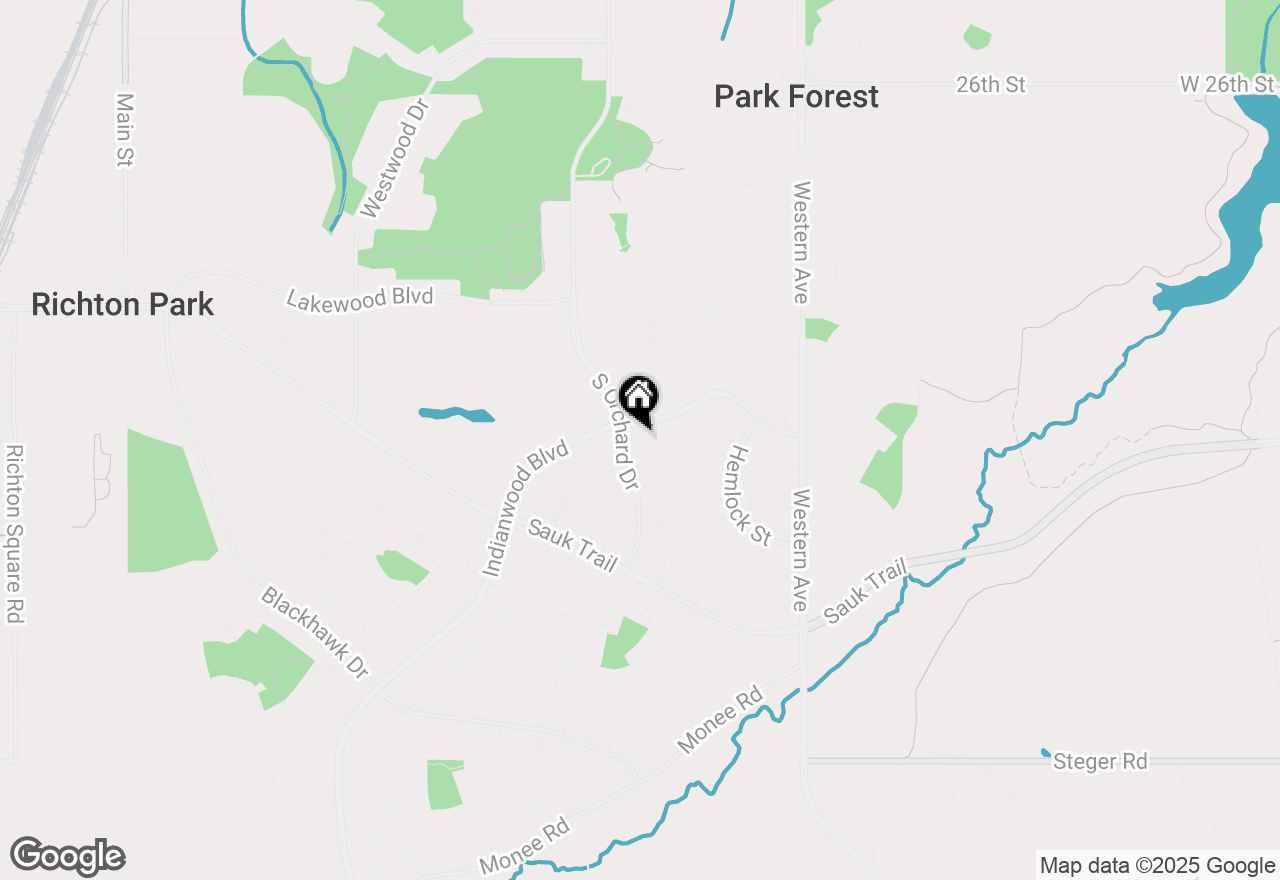 Map of 78 Cherry Street, Park Forest, IL 60466