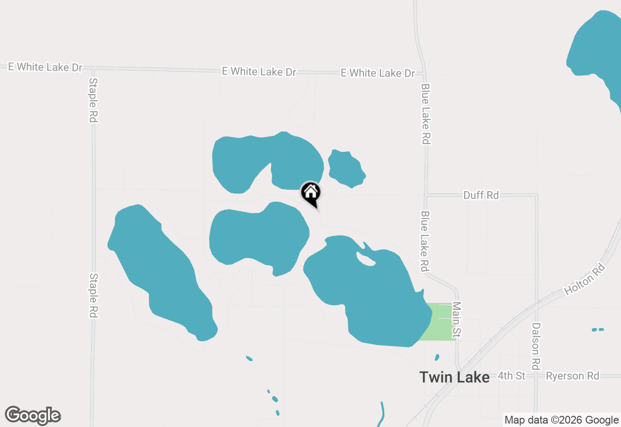 Map of 2613 Duff Road, Twin Lake, MI 49457
