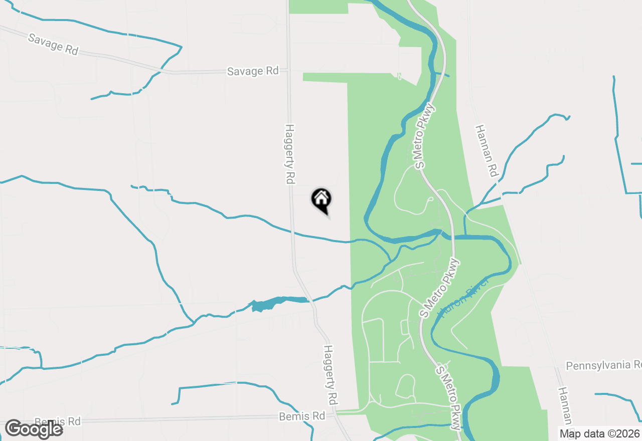 Map of 15769 Haggerty Road, Belleville, MI 48111