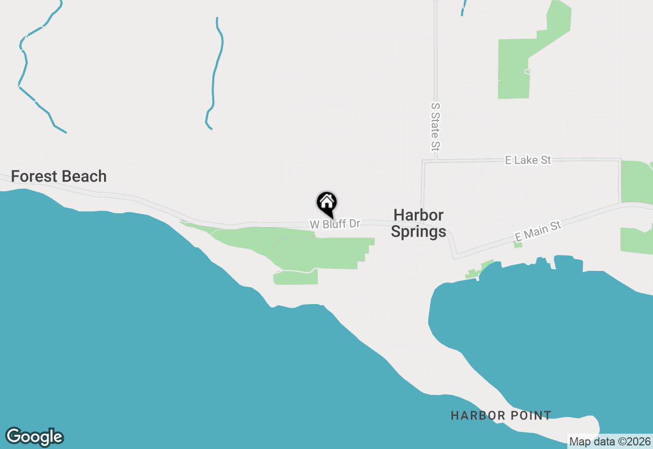 Map of 572 W Bluff Drive, Harbor Springs, MI 49740