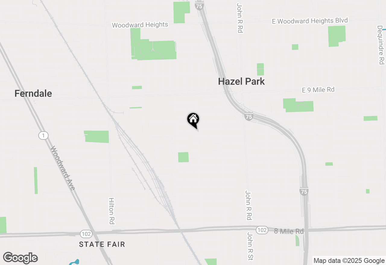 Map of 1890 College Street, Ferndale, MI 48220