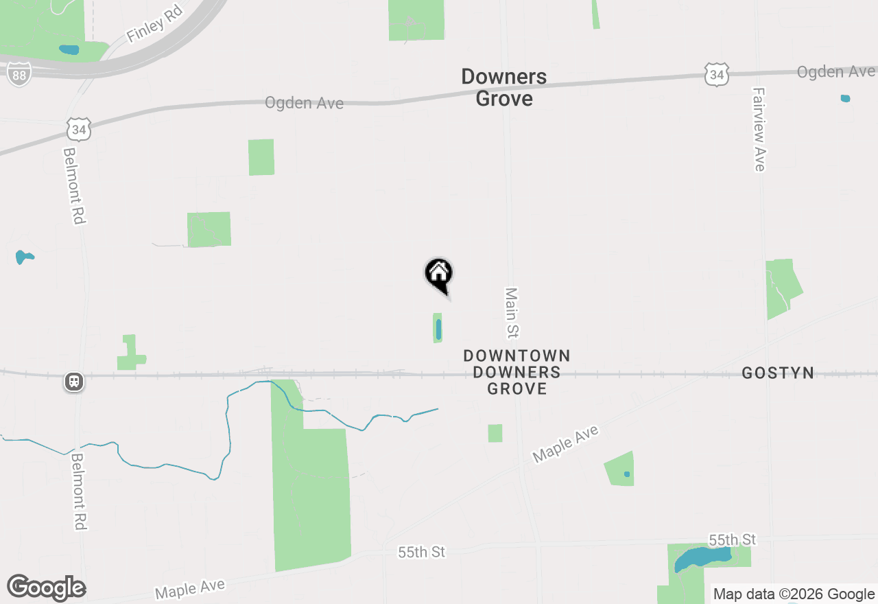 Map of 4829 Linscott Avenue, Downers Grove, IL 60515