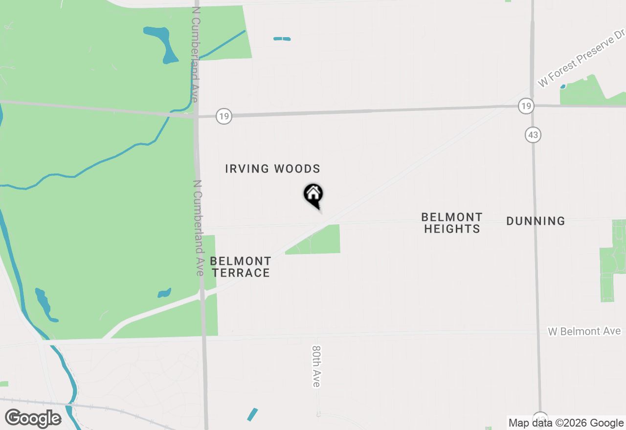 Map of 3615 N Pacific Avenue, Chicago, IL 60634