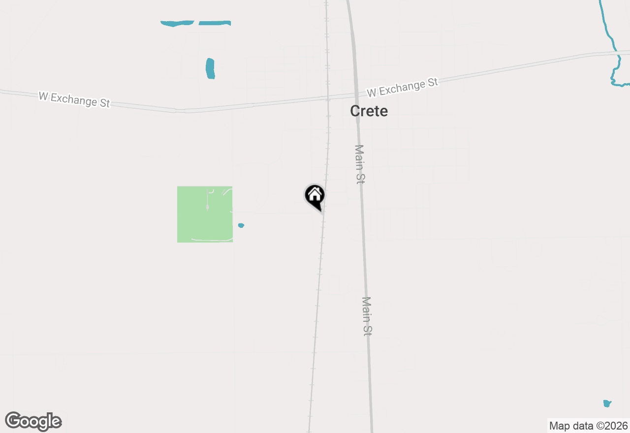 Map of 1579 Vincennes Street, Crete, IL 60417