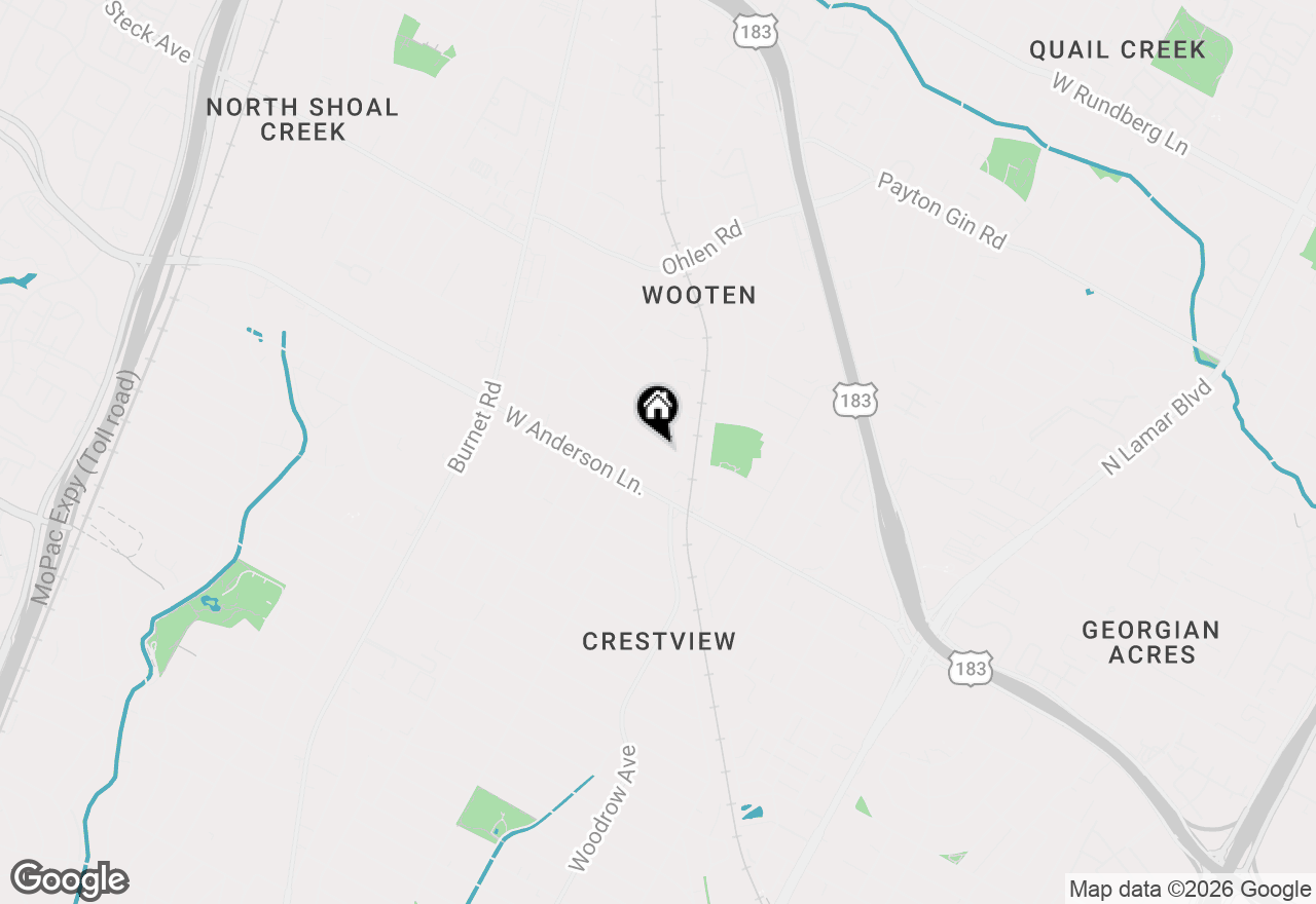 Map of 1711 Belford Dr, Austin, TX 78757