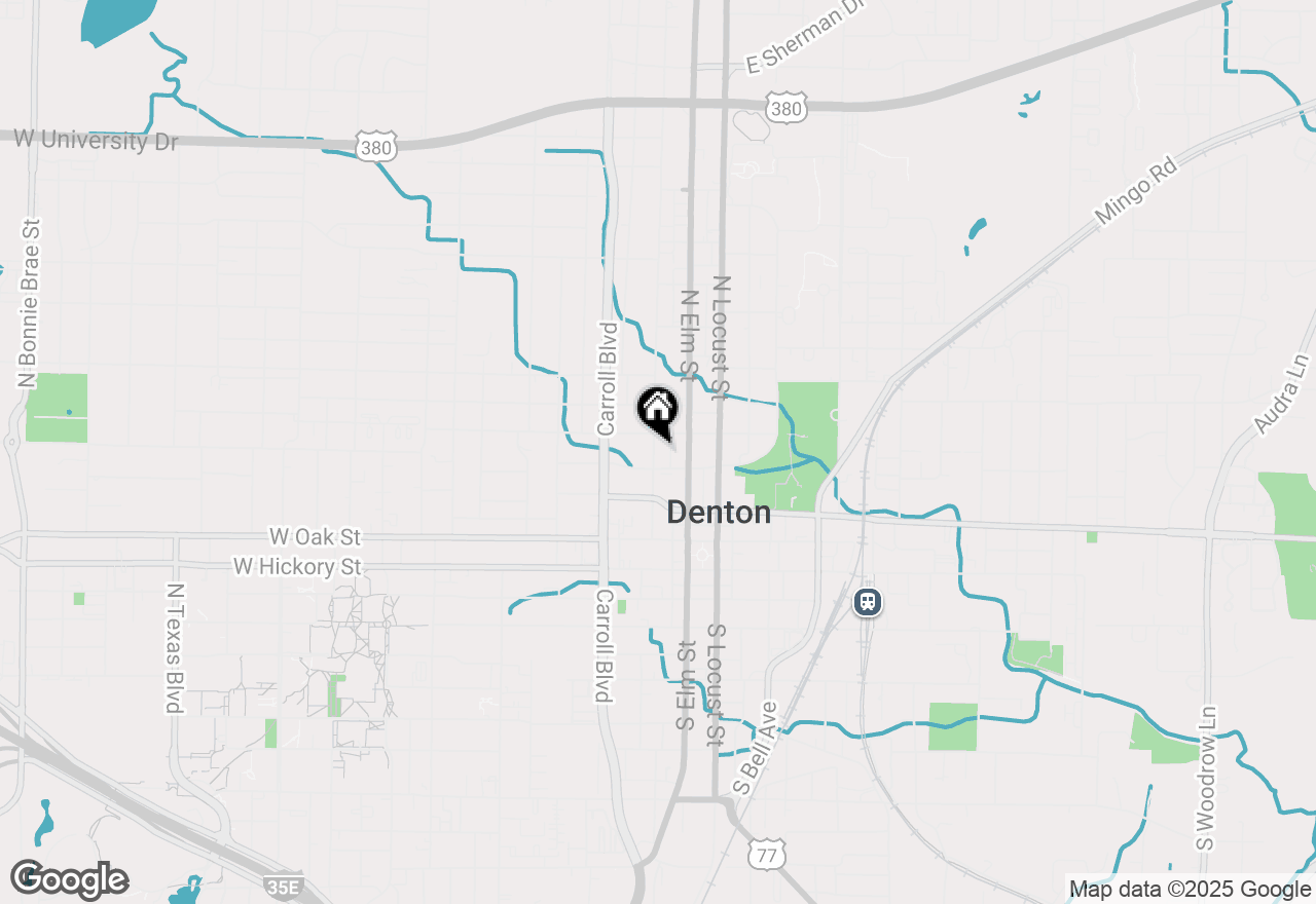 Map of 518 Bolivar Street, Denton, TX 76201