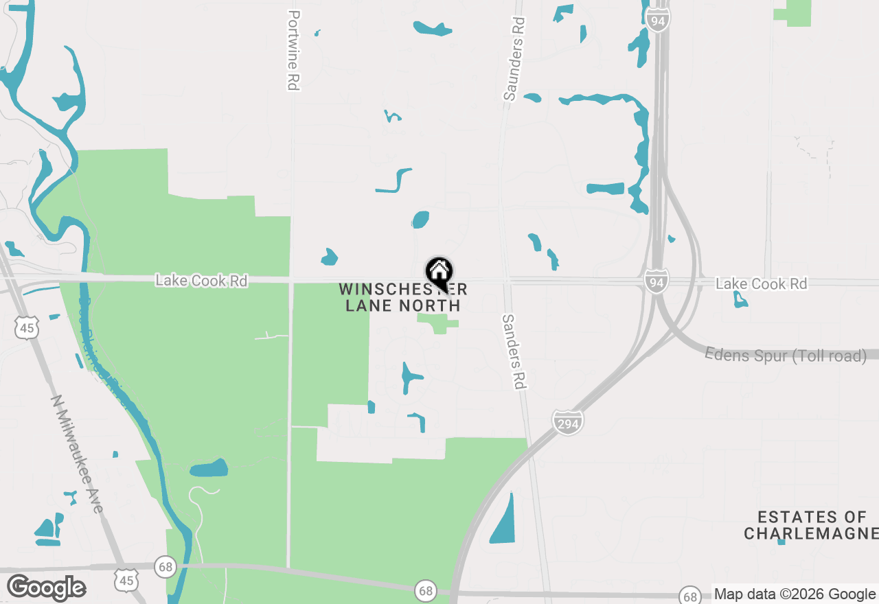 Map of (Address confidential), Northbrook, Illinois 60062