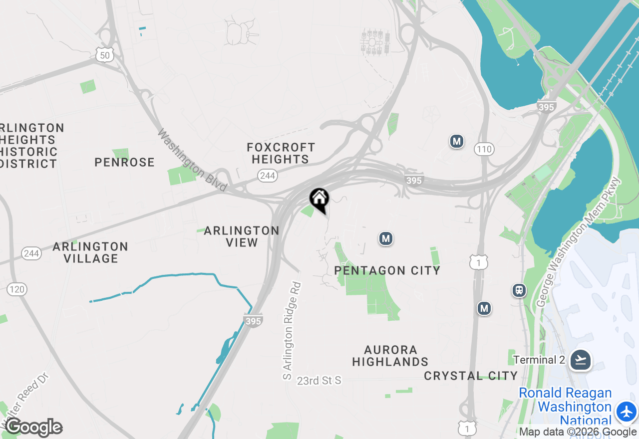 Map of 1101 Arlington Ridge Road #316, Arlington, VA 22202