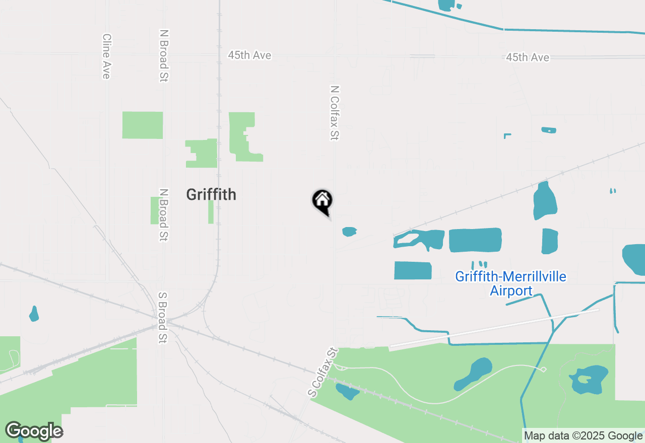 Map of 1202 E Lake Street, Griffith, IN 46319