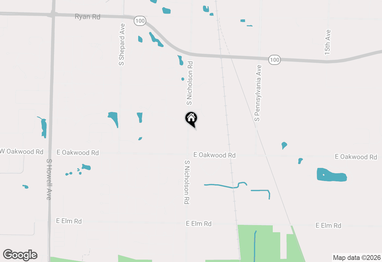 Map of 10156 S Nicholson Rd, Oak Creek, WI 53154