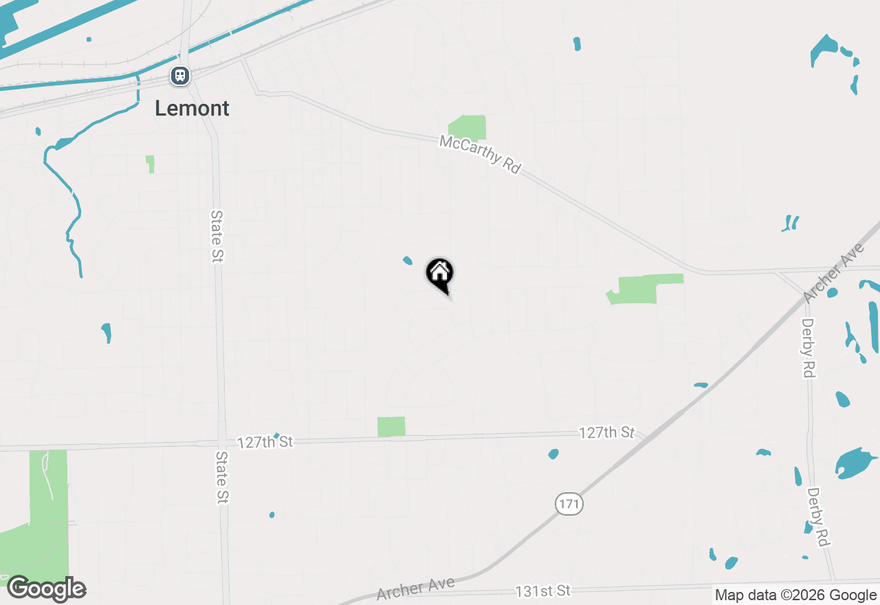 Map of 1268 Durham Lane, Lemont, IL 60439