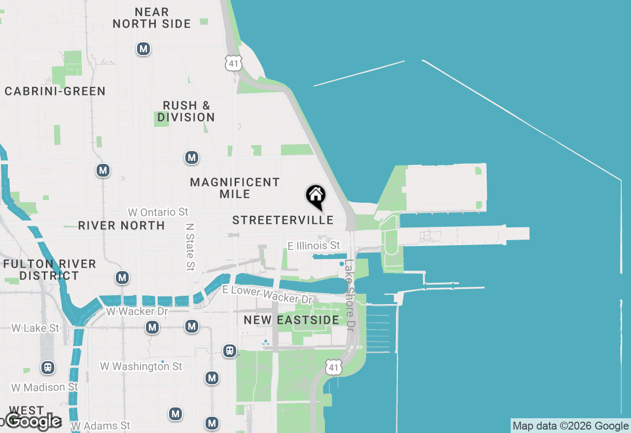 Map of 400 E Ohio Street #4203, Chicago, IL 60611