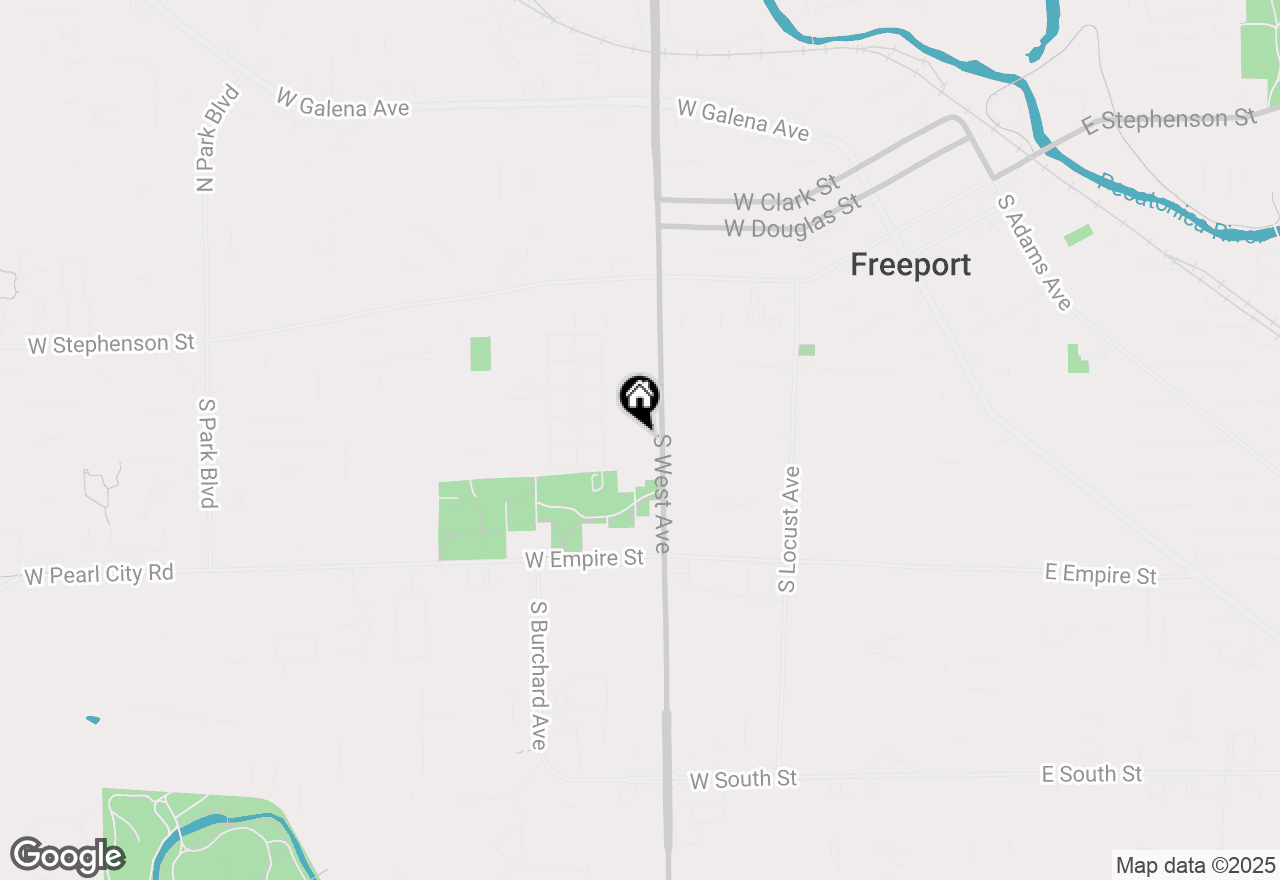 Map of 826 W Chestnut Street, Freeport, IL 61032