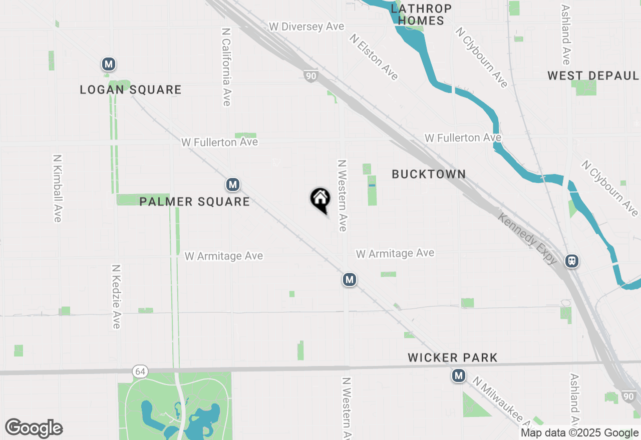 Map of 2076 N Campbell Avenue, Chicago, IL 60647