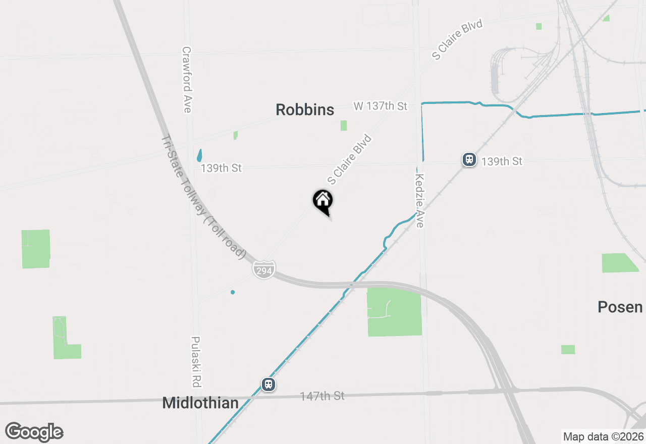 Map of 3214 W Lydia Court, Robbins, IL 60472