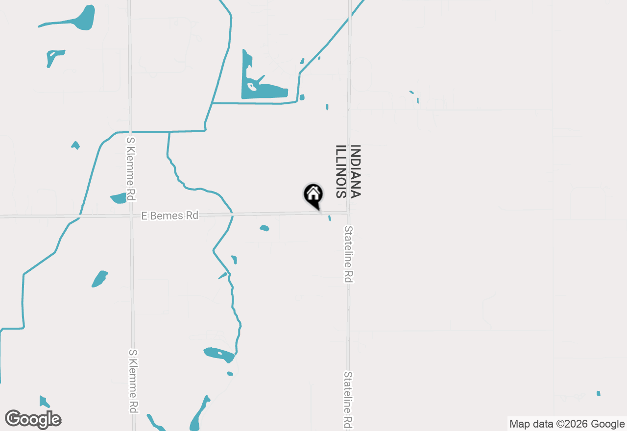 Map of 3447 E Bemes Road, Crete, IL 60417
