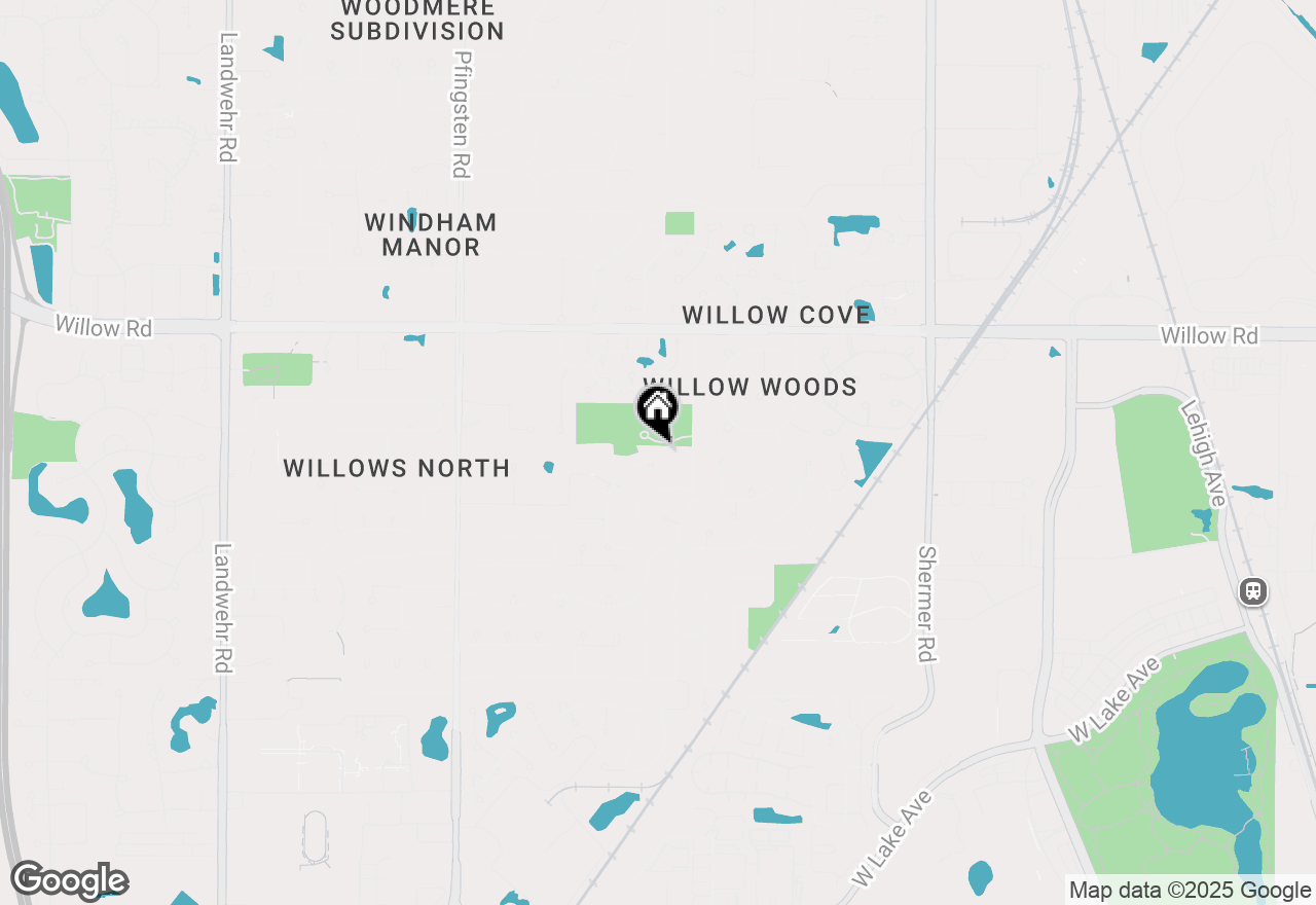 Map of 2528 Happy Hollow Road, Glenview, IL 60026
