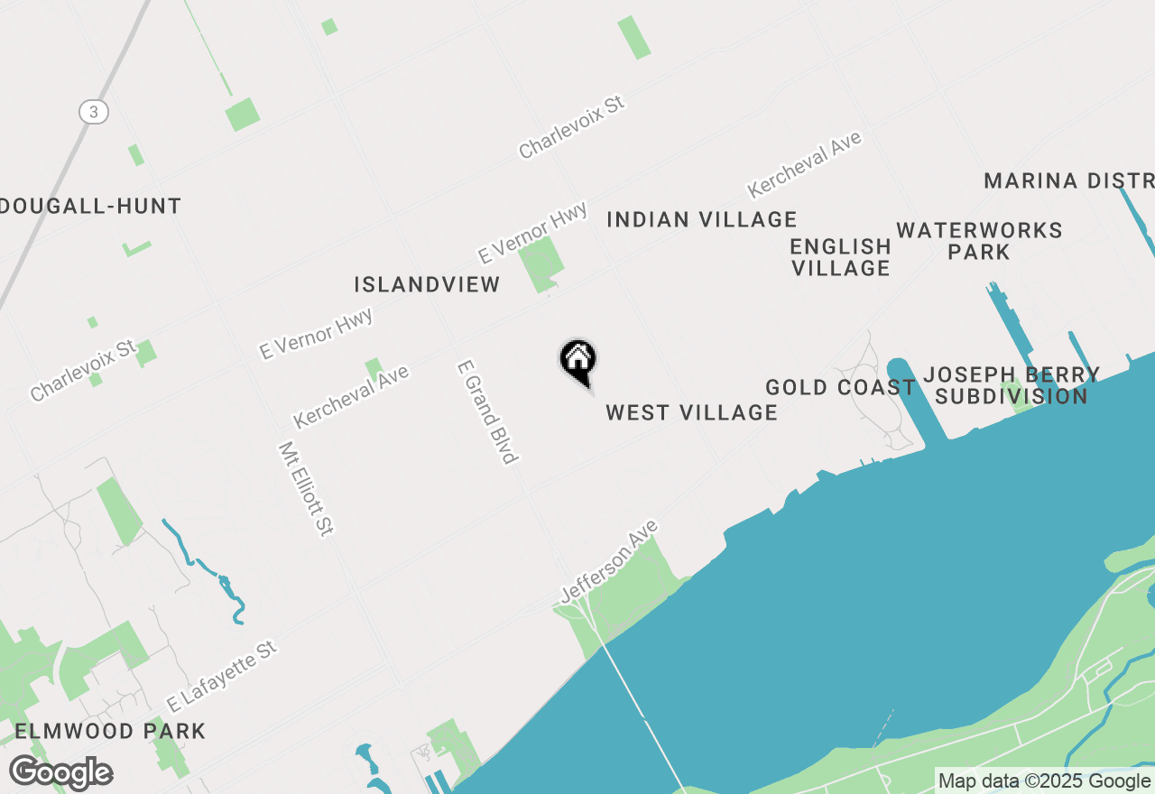 Map of 1454 Townsend Street #307, Detroit, MI 48214